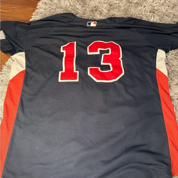 Atlanta Braves Baseball Jersey #13 Mens L/XL Majestic Cool Base - Picture 1 of 5